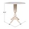 International Concepts Round 42 in Rd Dual Drop Leaf Pedestal Table, 42.3 inH, Unfinished, Ready to Finish, 42 in W, 42 in L K-42DPT-11P-2 - alternate 2